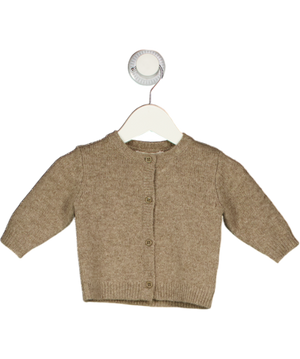 Caramel baby & child Brown Wool Cardigan 0-3 Months