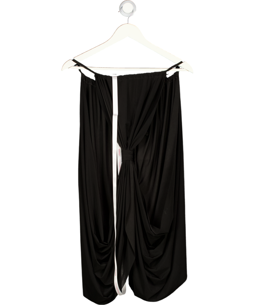 CINZEE Black Draped Sleeveless Top One Size