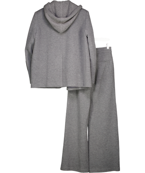 Fabrique Grey Avery Layered Look Hoodie Blazer (s) And Trouser Set UK XS