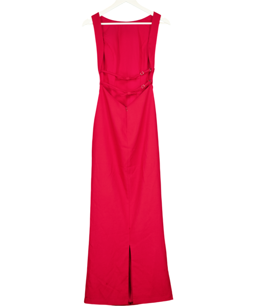 ALB Anne Louise Soiree Bow Back Dress Red UK XS