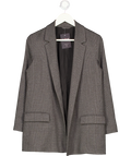 ALLSAINTS Grey Anneka Check Blazer Uk 2 UK XXXS