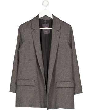 ALLSAINTS Grey Anneka Check Blazer Uk 2 UK XXXS