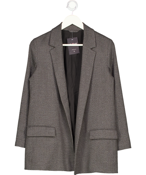 ALLSAINTS Grey Anneka Check Blazer Uk 2 UK XXXS