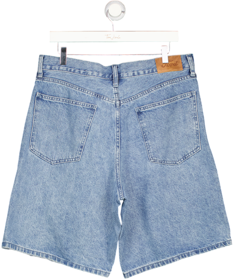 Pacsun Blue Ford Baggy Denim Shorts UK M