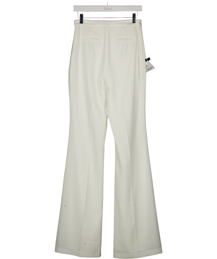 Nadine Merabi Ivory White Charlotte Trousers UK 8