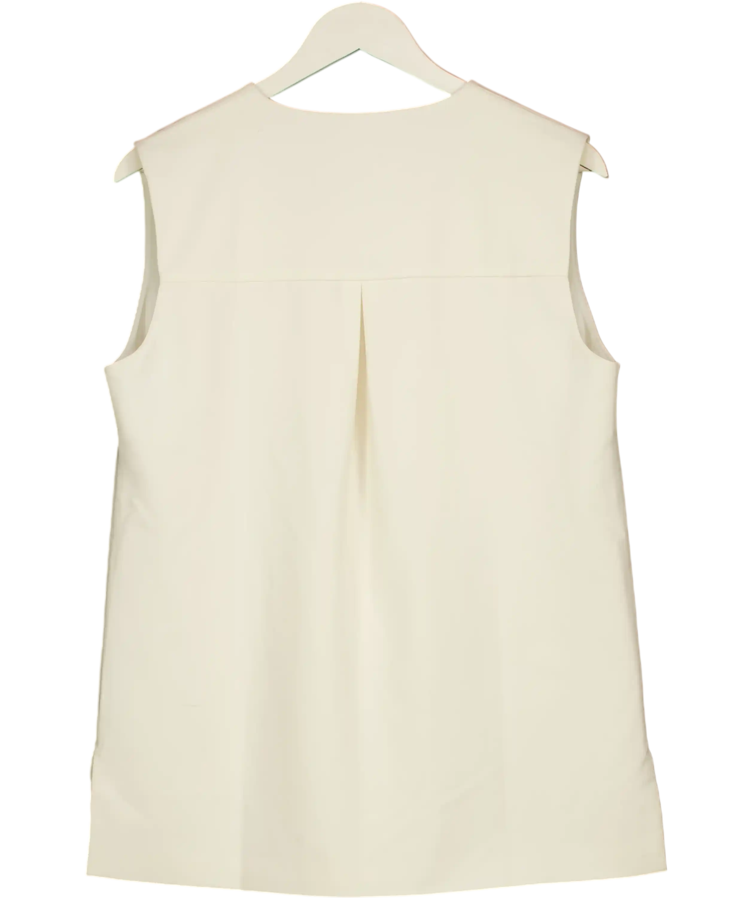 PRETTY LAVISH Cream Tailored Waistcoat Top UK 10