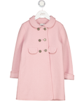 AMAIA LONDON 100% Merino Wool Razorbil Coat Pink 4 Years