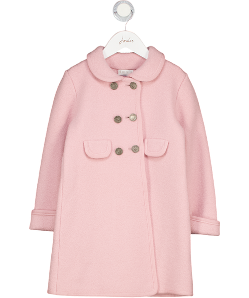 AMAIA LONDON 100% Merino Wool Razorbil Coat Pink 4 Years