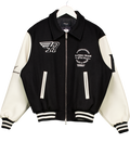 REPRESENT Black Racing Team Varsity Jacket Black/white UK S