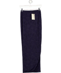 Mars the Label Navy Blue Cinched Waist Maxi Skirt UK 8