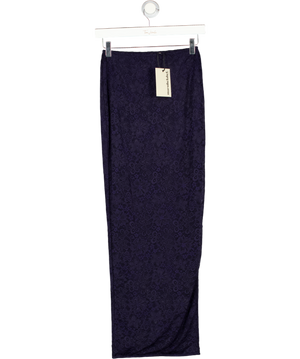Mars the Label Navy Blue Cinched Waist Maxi Skirt UK 8