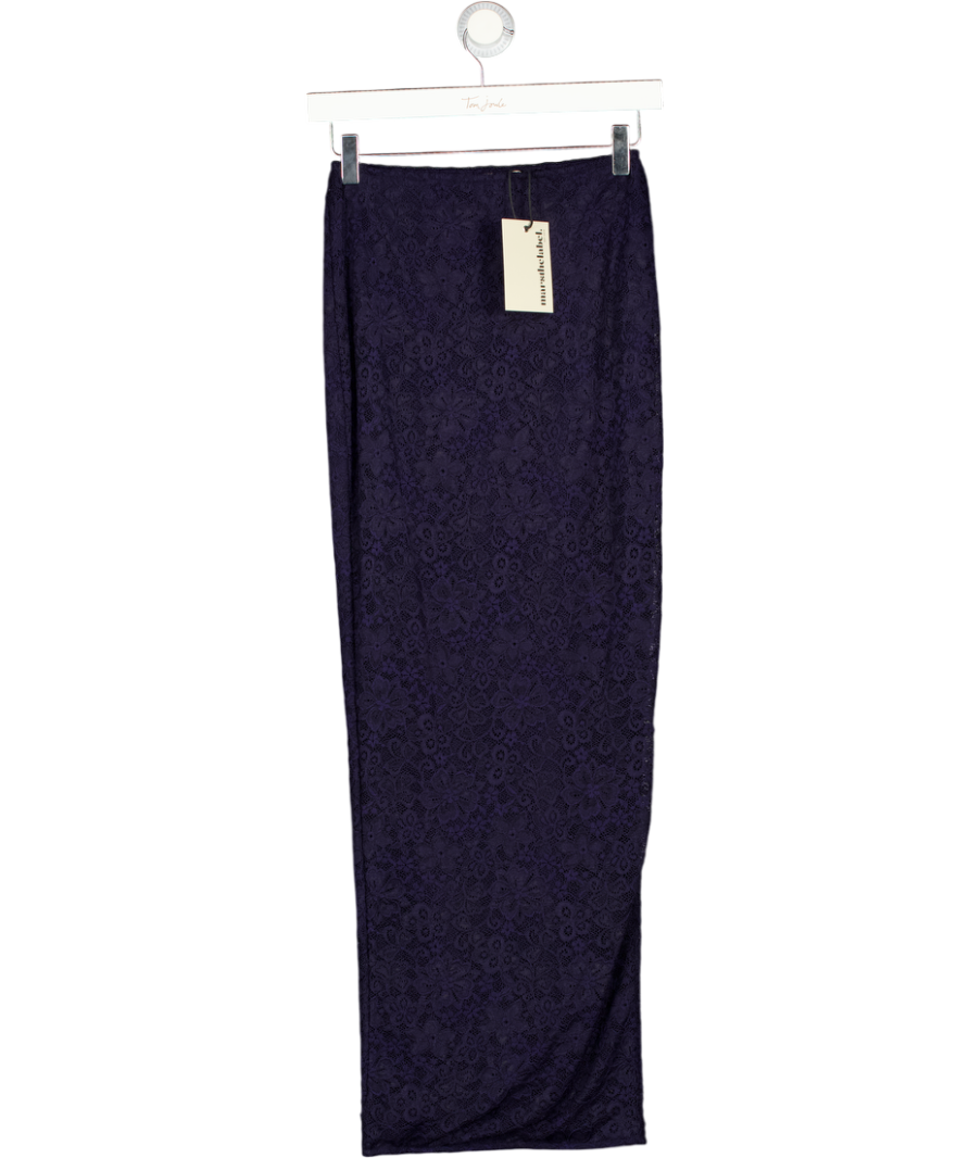 Mars the Label Navy Blue Cinched Waist Maxi Skirt UK 8