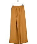 ASOS Design Tan Brown Elastic Waist Wide Leg Trousers UK 6