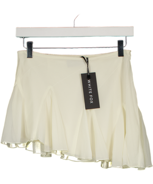 WHITE FOX Match Maker Mini Skirt Burgundy Red UK XS