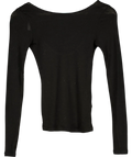 ARKET Black Fine Wool Scoop Back Knit Jumper UK S