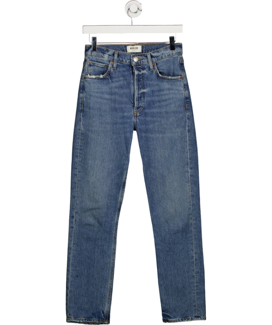 AGOLDE Blue Riley Long Jeans W25