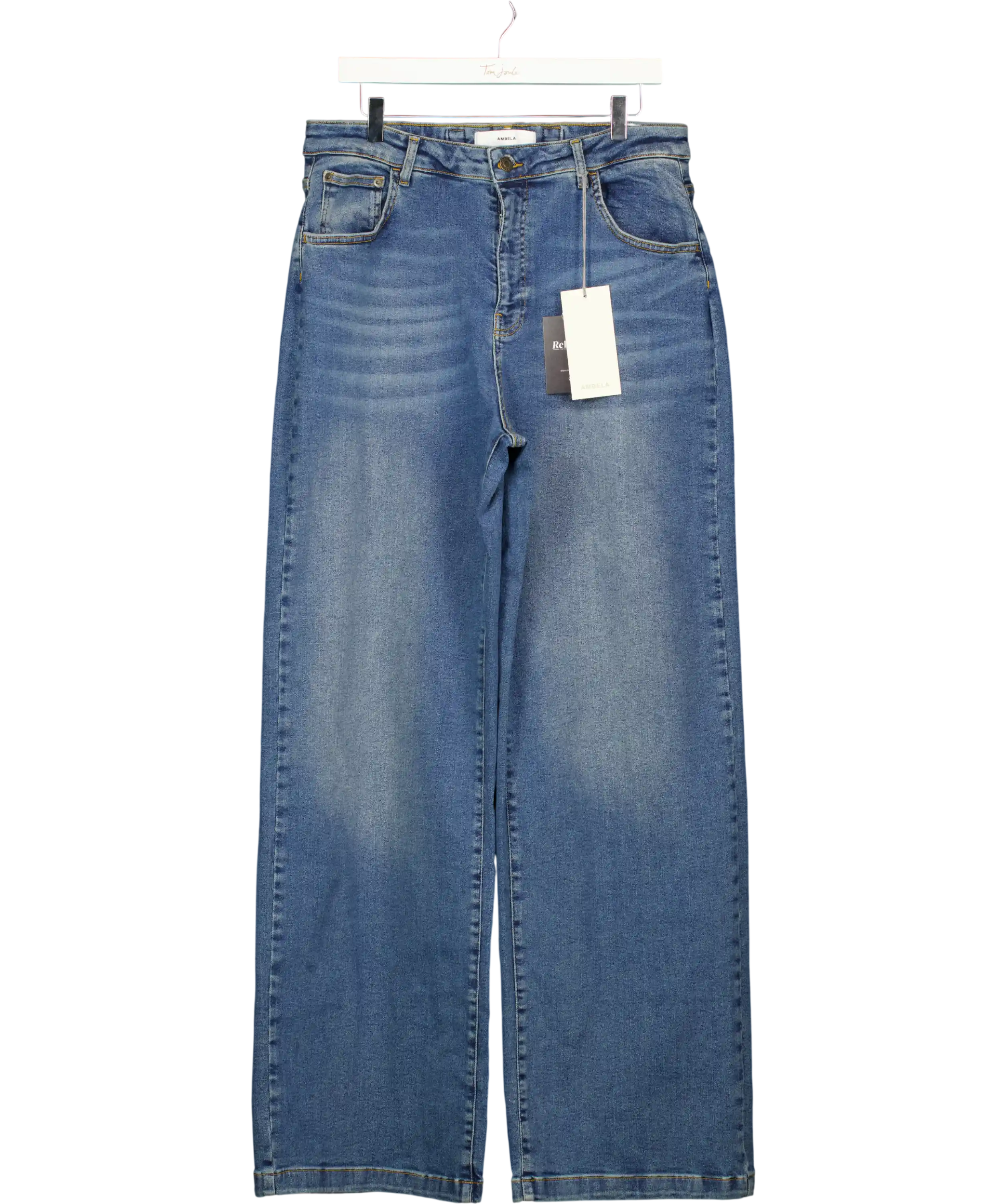 Ambela Blue Stretch Straight Jeans UK 18
