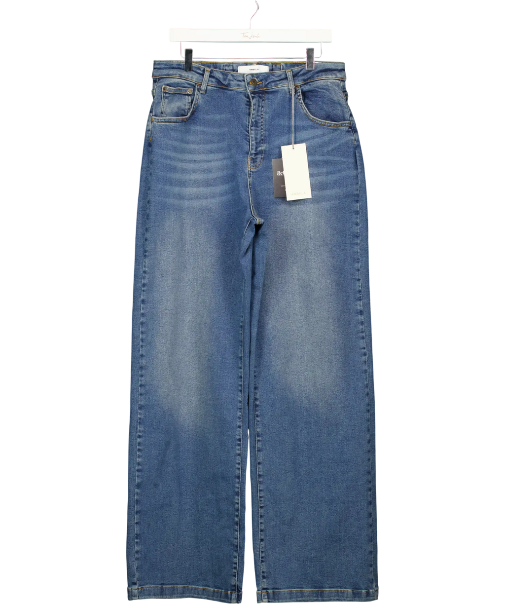 Ambela Blue Stretch Straight Jeans UK 18