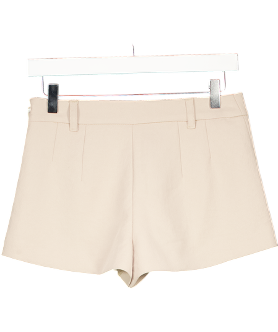 Kookai Beige Ariel Mini Shorts UK 8