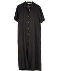 & Other Stories Black Midi Shirt Dress UK S