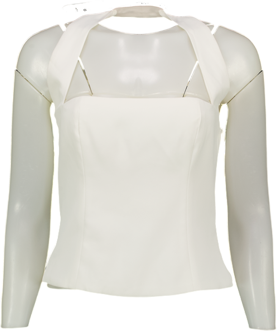 ODDMUSE Halter Top White UK L