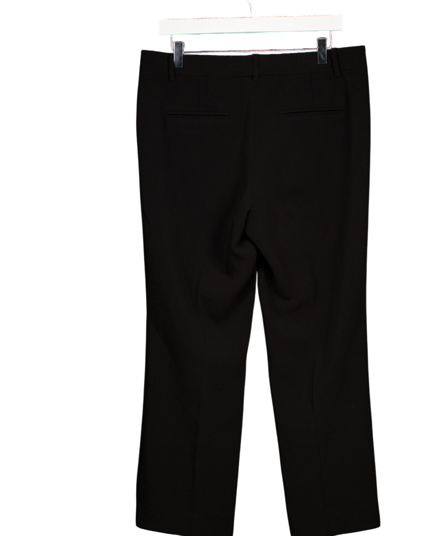 HOLZWEILER Black Sarabi Flared Mid-rise Stretch-woven Trousers UK L