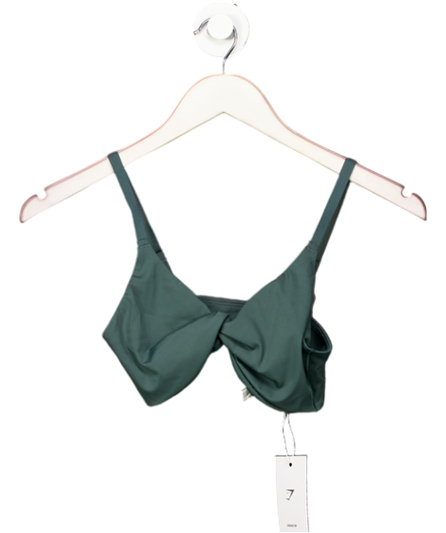 gymshark Green Elevate Twist Front Bralette UK S