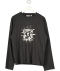 WEEKDAY Black Lady Gaga Short-sleeved T-shirt UK M