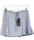 WEEKDAY Blue Lucille Skirt With Lace Accent UK 6