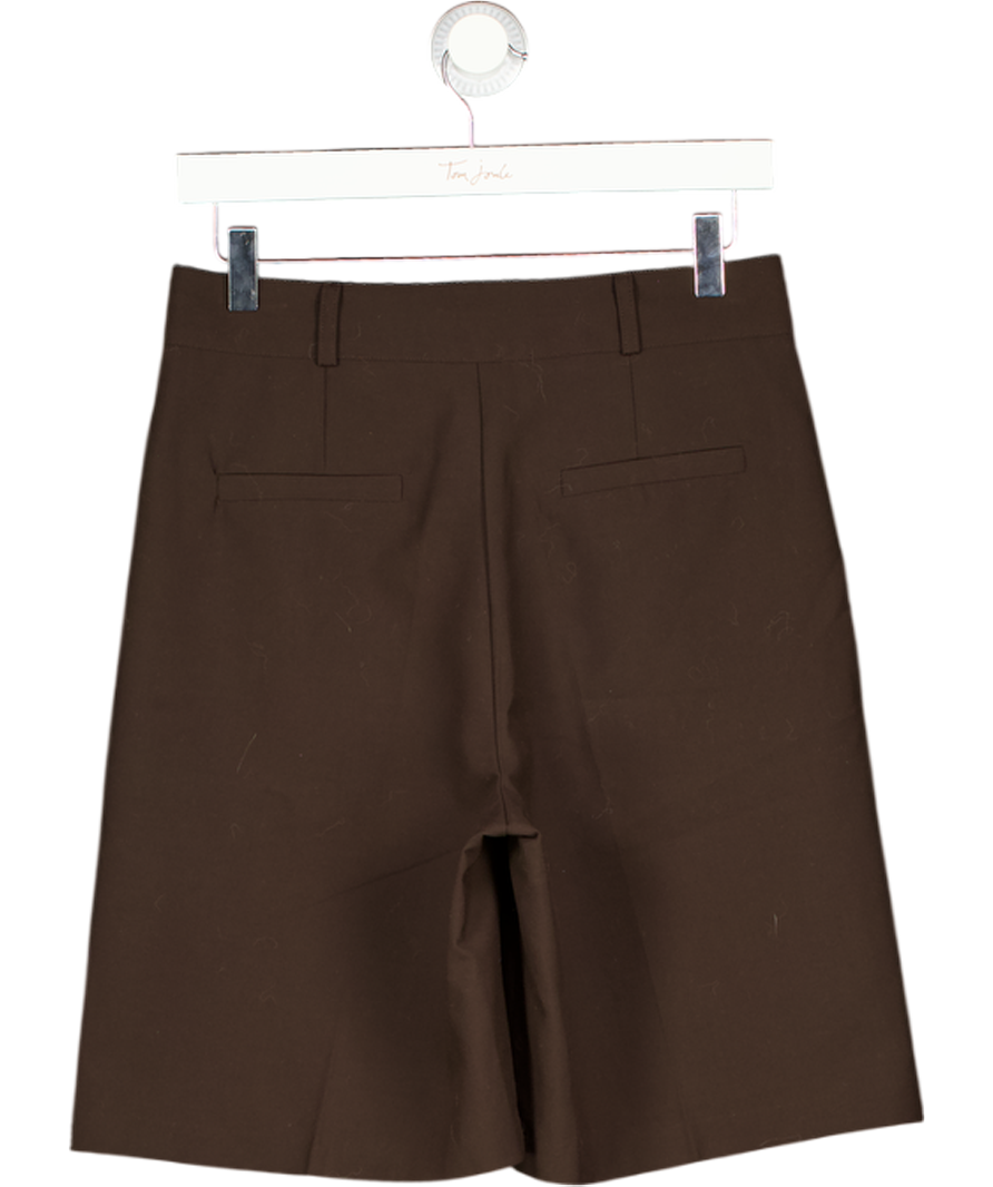 THE FRANKIE SHOP Chocolate Brown Shorts UK M