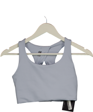 H&M Blue Racer Back Sports Bra UK S