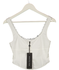 WHITE FOX Into You Bustier Top White UK S