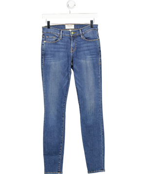 FRAME Blue Le Skinny De Jeanne Jeans In Fillmore Wash Mid-rise W25