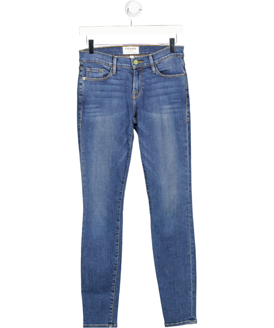 FRAME Blue Le Skinny De Jeanne Jeans In Fillmore Wash Mid-rise W25