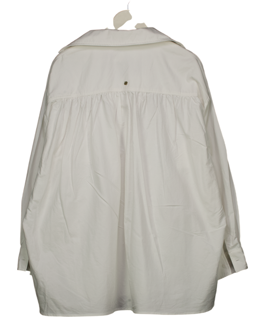 DISSH White Cotton Oversize Shirt UK 10