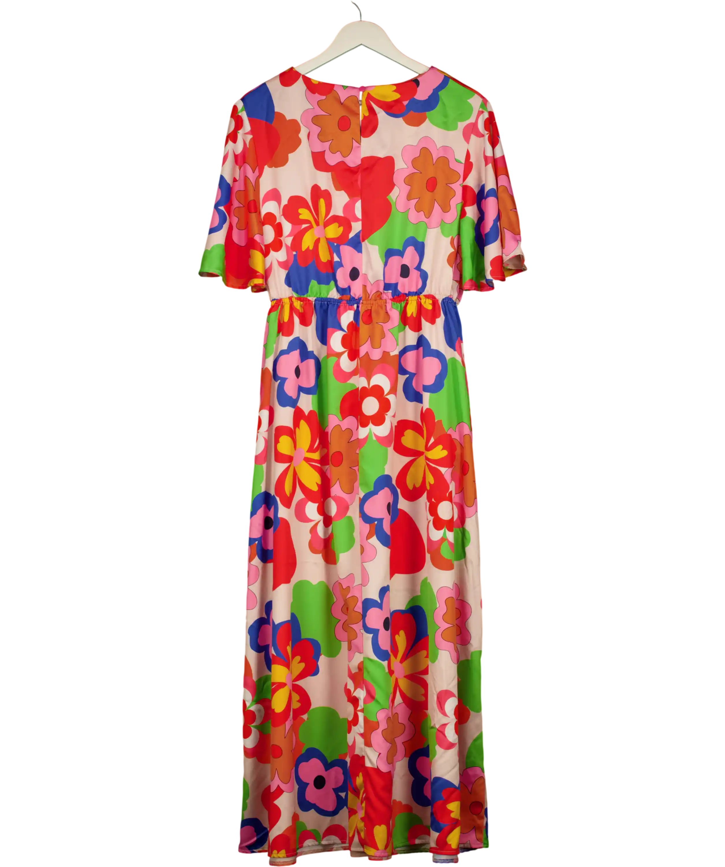 Twisted Wunder Multicoloured Ziggy Retro Floral Maxi Dress UK 22