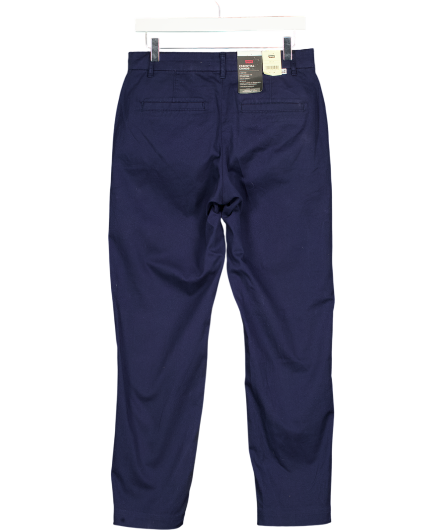 LEVI'S Navy Blue Essential Chino Trousers L29 W28