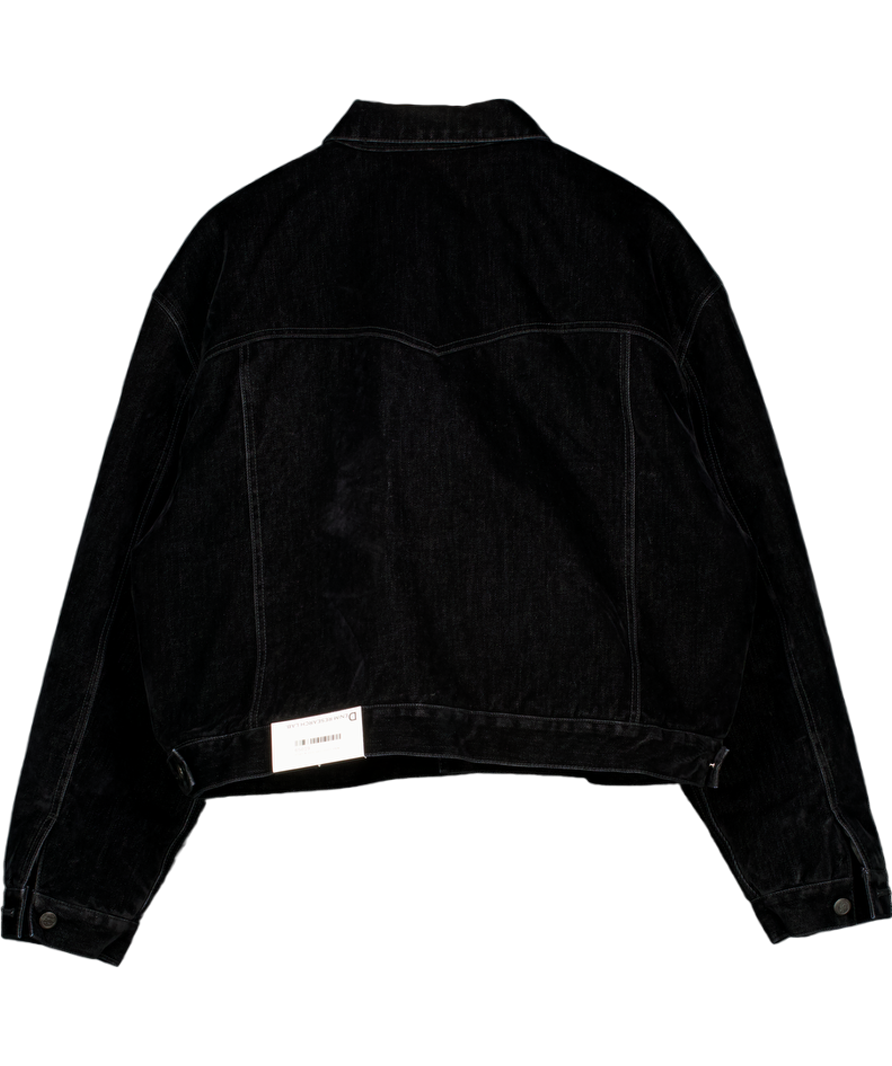 DENIM RESEARCH LABS Black Velvet Quilted Lining  Jacket One Size