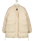 VARLEY Cream Wynn Sherpa Puffer Coat UK M
