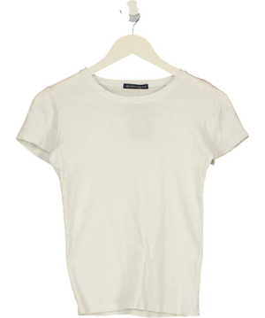 Brandy Melville White Ginny Top UK M