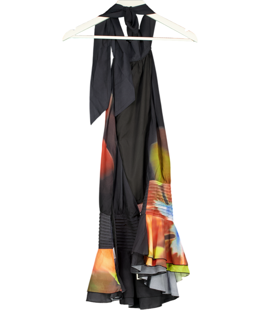 Peppermayo Multicoloured Willow Chiffon Mini Dress - Moody Floral UK 10