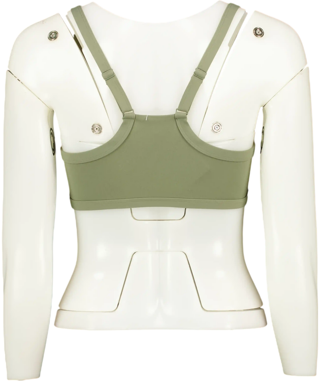 TALA Green Logo Racerback  Sports Bra UK S