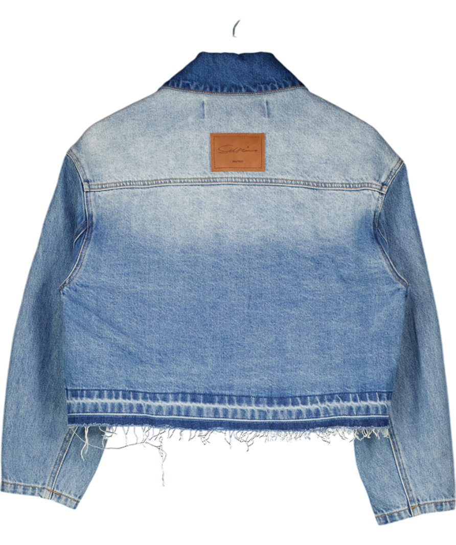 SELF'WHO Blue Denim Jacket UK S