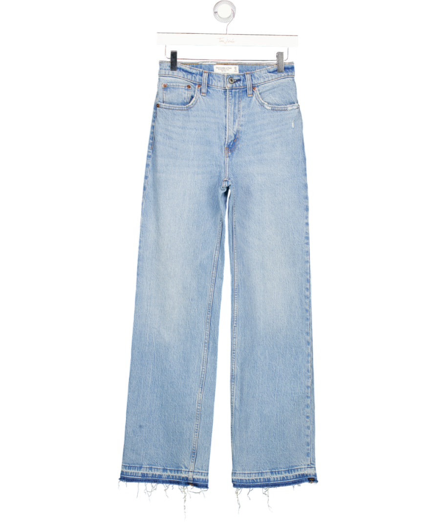 Abercrombie & Fitch Blue Relaxed Studded Jean UK S