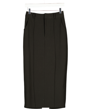 BOA Black Seam Detail Pencil Skirt UK S