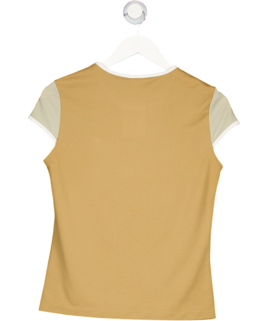 Lacoste Brown Two Tone T-shirt UK 14