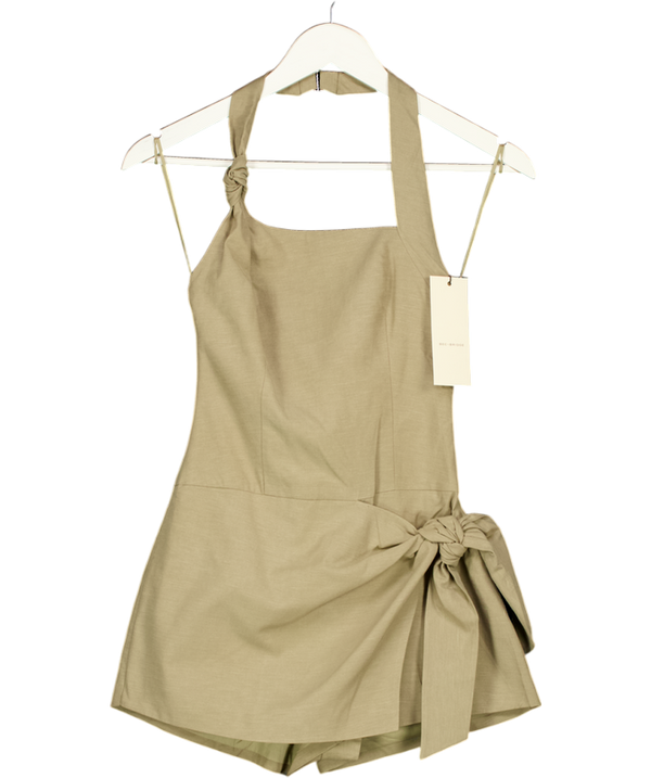 BEC + BRIDGE Olive Green Bowen Playsuit UK 4