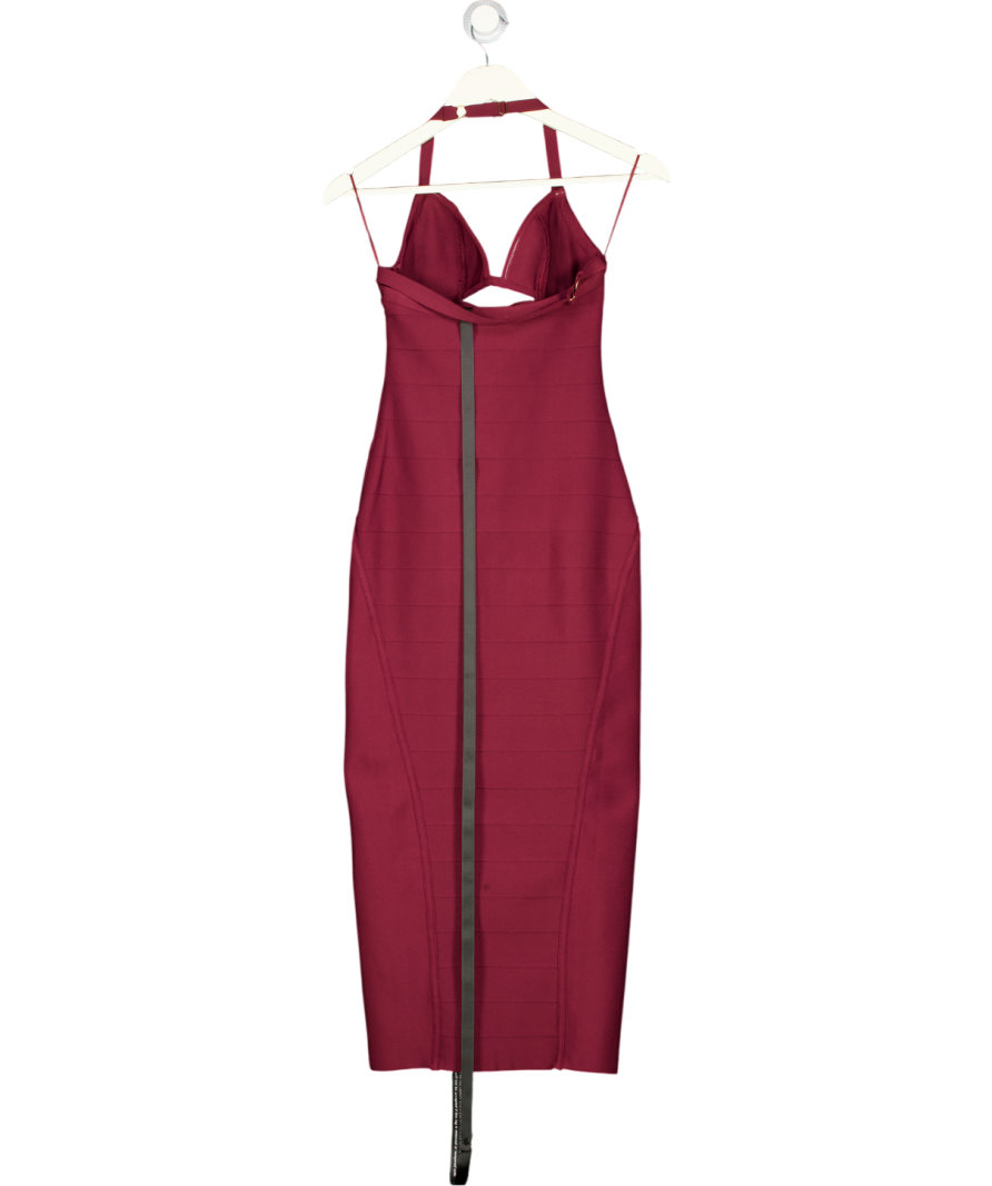 MURCI Red Arabella Halterneck Bandage Midaxi Dress UK 8