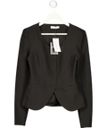 ICON LEVA LONDON Black Lucia Suiting Sculpted Blazer UK M