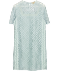 BURBERRY Pale Blue Lace Shift Dress UK 6